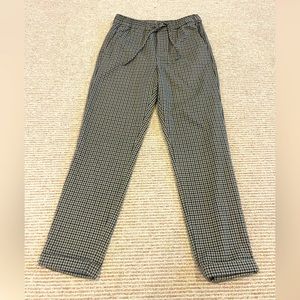 H&M slim fit plaid joggers, size XS